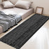 Hallway Runner Rug 2'x6' - Black and White Cotton Machine Washable Rug with Tassels, Boho Indoor Area Mat for Kitchen