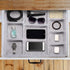 Welaxy Drawer Organizer Trays with 9 Compartments, Multi-Purpose Storage Box for Home Office Desk Closet Bathroom