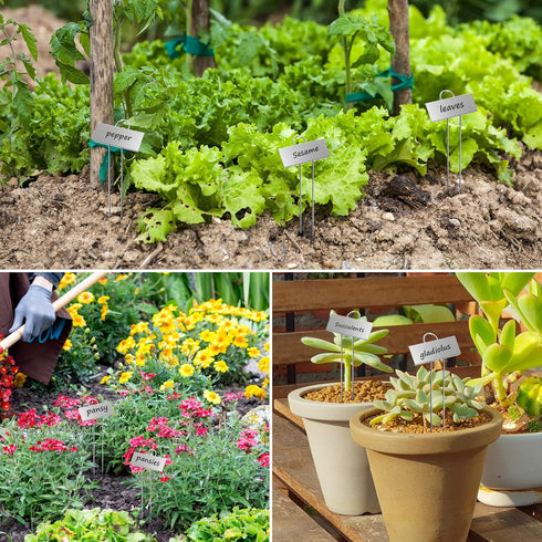 30-Pack 10.6'', 3.5''X 1.2'' STARTOSTAR Metal Plant Labels Weatherproof Garden Markers,Height Label Area Reusable