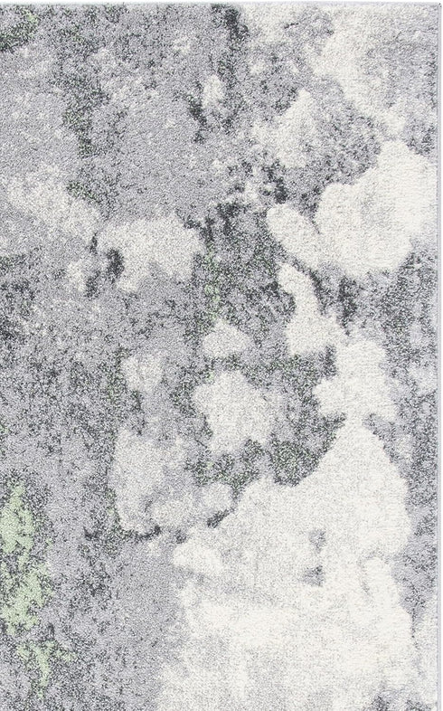 2'6" 4', (ADR134F) SAFAVIEH Adirondack Collection Accent Rug - x Green & Grey, Modern Abstract Design, Non-Shedding
