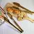 2 Pack 9 Inch Serving Tongs,Gold Salad Buffet Tongs,Stainless Steel Serving Utensils by XEVOM
