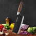 3PCS Chef Knife Set, Includes 7 inch Chef Knife, 7 inch Cleaver Knife, 4.5 inch Boning Knife (Blackening)