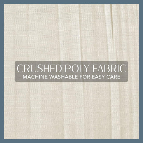Elrene Home Fashions Jolie Crushed Semi-Sheer Window Curtain, 52" x 84", Adjustable Tie-Top