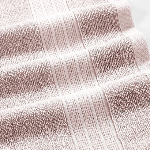 6-Piece 100% Set 2 2 2 Modern Threads Allie Cotton Towel Jacquard Floral Border Includes Bath Towels, Hand Towels