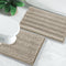Yimobra Luxury Chenille Bathroom Rugs Sets, 2 Piece Non-Slip Quick Dry U Shaped Toilet Bath Mat