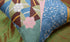 Klimt Blue Modern Pillow Cover, 18x18 Inch Seed Art Nouveau Pillowcase for Farmhouse Chair Cushion