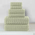 6-Piece 100% Set 2 2 2 Elegant Comfort Luxury Turkish Cotton Jacquard Braided Textured Premium Hotel Quality Towel Soft