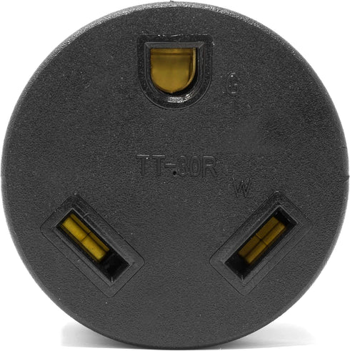 WEN GNA030 NEMA L5-30P Twist-Lock Power Plug to TT-30R Ready Outlet, 120V 30-Amp Generator Adapter