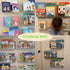 YFEEN 4 Pack Storage,15" Acrylic Shelves for Wall Floating Bookshelves for Kids, Display Shelf for Bathroom
