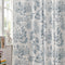 jinchan 95% Blackout Nursery Curtains 63 Inches Long, Bunny Woodland Toile Easter