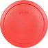 Pyrex 7402-PC 6/7 Cup Red BPA-Free Plastic Lid, 4-Pack, Made in USA