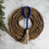 CVHOMEDECO. Wood Beads Garland with Tassels 3 PCS, Rustic Wooden Prayer Bead String Wall Hanging Accent