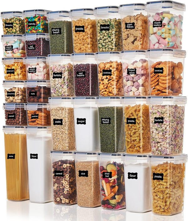 Vtopmart 32pcs Airtight Food Storage Containers Set, BPA Free Plastic Kitchen and