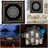 Indian Consigners Altar Cloth, Flower of Life Witchcraft Alter Tarot Spread Top Cloth, 18 by 18 Spiritual Design
