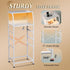 4 37.48" WLIVE Night Stand with Charger Station, White Nightstand with LED Light and Storage Drawers, Tall Dresser