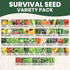 55 Packets Pack 2026 Packed Vegetable Seed | Survival Variety | Season | Individually Vegetables, Herbs and Fruits |