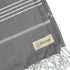 Bersuse Towels Anatolia XL Beach Blanket Throw Blanket, 100% Cotton, 61x82 Inches, Anthracite