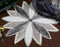 Silver 13" Beaded Charger, Elegant Dining Table Mat for Holidays and Special Occasions