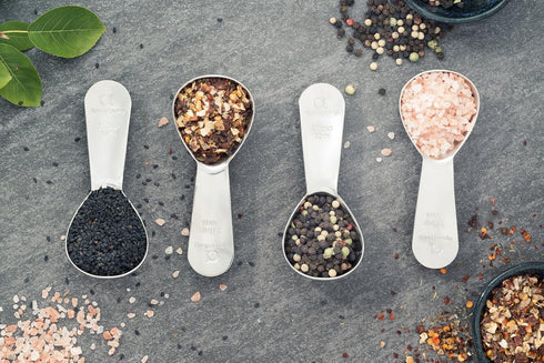 Apace Living Coffee Scoop Set of 2 - 2 Tablespoon (2 Tbsp / 1/8 Cup / 1 oz) - Best Stainless Steel Measuring Spoons