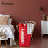 Caroeas 125L Laundry Basket, Large Collapsible Hamper with Padded Handles, Free Standing Easy Storage (Red, 125L)