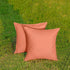 NiNi ALL Outdoor Waterproof Throw Pillow Covers Set of 2, Decorative Farmhouse Garden Pillowcase 22x22 inch Orange