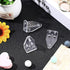 12 Pieces 1 Inch Hold Down Brackets, Clear Plastic Hooks for 1 Inch Mini Horizontal Blinds, Shades, Windows, Doors