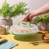 Crafted Containers 22-Count Deviled Egg Carrier with Lid & Handles, Portable Tray, Dishwasher-Safe Green