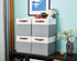 DECOMOMO 13 inch Cube Storage Bins - Collapsible Storage Cubes with Dual Handles for Clothes, Toys, Books