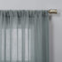 No. 918 Genevieve 2-pack Linen Weave Sheer Grommet Curtain Panel Pair | 50" x 63", Harbor