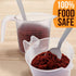 U.S. Kitchen Supply Plastic Measuring Cups with Handles - 8 oz Liquid Measuring Cup Set of 6, Clear Microwave Safe