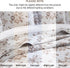 1 2 68x86 inches HORIMOTE HOME Khaki Ruffled Quilt Twin Size with Pillow Sham, Shabby Chic Floral Printed Reversible