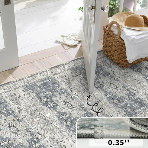 2x7 2X7) YOUFORTONG Runner Rus for Hallways Soft Kitchen Rug Non Slip Rug Runner with Rubber Backing for Bathroom