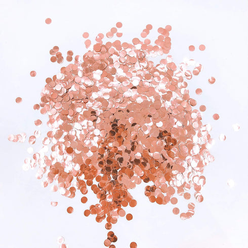 Rose-Gold Foil Metallic Mylar Table Scatter Dots, 60g Wedding Bridal Shower Engagement Baby Shower Birthday Party