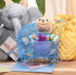 8-inch Red Co. Adorable Baby Shower Centerpiece, Decorative Stroller Carriage Basket, Blue