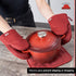 Big Red House Silicone Mini Oven Mitts - Red - Set of 2 - Heat Resistant Kitchen Gloves for Cooking Baking