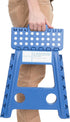 21048 15-Inch Folding Step Stool - Wide Plastic Step Stool for Adults, Garden, Foldable High Stool