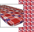 In the Breeze 8002 Plaid 30 Inch x 72 Inch Fitted Tablecloth