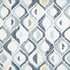 No. 918 Barker Geometric Semi-Sheer Rod Pocket Kitchen Curtain Valance and Tiers Set, 54" x 36", White