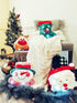 Tache Light Up Glowing Christmas Santa Claus Microbead Throw Pillow with LED Lights, Squishy