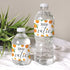 Orange Little Cutie Baby Shower Water Bottle Labels, Waterproof Stickers for 24 Count Water Bottles