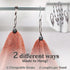 myHomeBody Hand Towels Set of 2, Absorbent Charcoal Fiber Cleaning Cloths with Hanging Loops, Brick Red