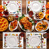 12Pcs R HORSE Thanksgiving Coloring Placemats - Disposable Paper Coloring Table Mats, Fun Turkey Dinner Place Mats
