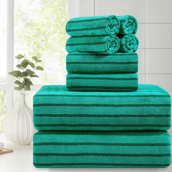 Mistyrose Bath Towels,8 Pack Large Bath Towels Set Super Absorbent Microfiber Bath