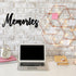 Hotop Metal Word Sign, Rustic Black Cutout "Memories" Wall Decor for Home, Library & Office