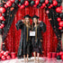 KatchOn XtraLarge Red Streamers - 3.2x8 Feet, Pack of 2 for Wedding and Birthday Decorations