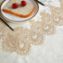 ZHUIDUSI Summer Fabric Tablecloth Lace Outdoor Table Cloth Rectangle Table Farmhouse Picnic TableCover for Rustic