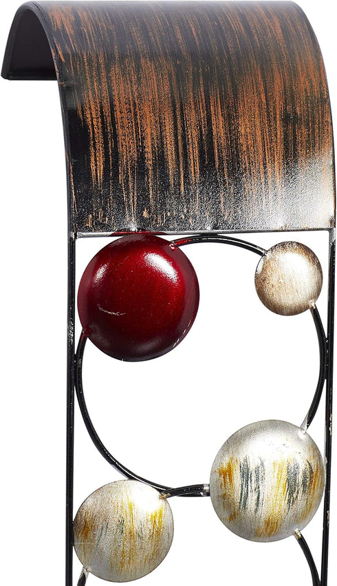 79 Set 2 5"W, 24"H, Deco Metal Solid Wall Sconce, of Brown