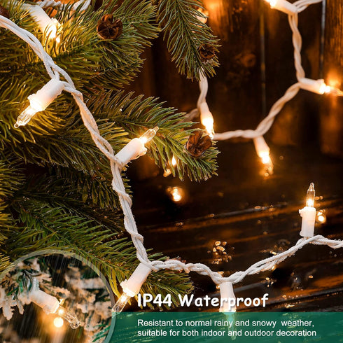 Set,50 Count 13Feet Bulb HEYFUNi Clear Christmas Lights Incandescent Mini String Lights for Christmas Tree Holiday