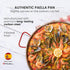 Machika Skillet Pan, Carbon Steel Paella Pan for Cooking, Perfect for Outdoors, Camping, 10 Servings, 17 In