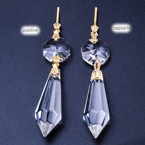BronaGrand 20 Decoration,38mm,Gold Pieces Replacement Clear Chandelier Icicle Crystal Prisms Octogan Crystal Bead